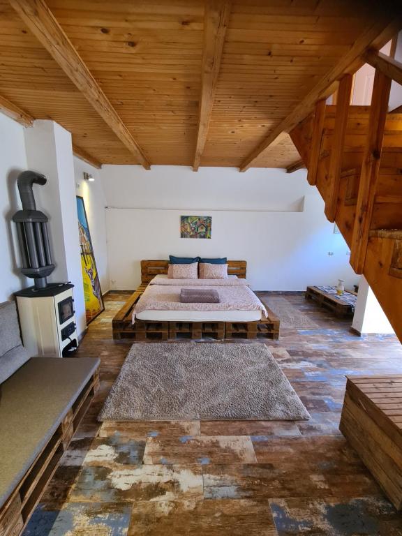 Postel nebo postele na pokoji v ubytování Eco Village Nevidio