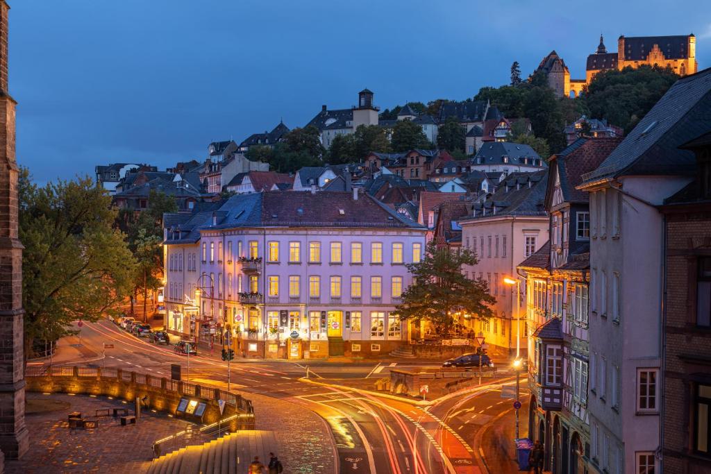 Nespecifikovaný výhled na destinaci Marburg an der Lahn nebo výhled na město při pohledu z apartmánu