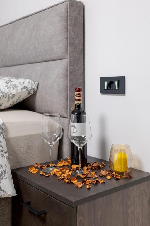 Nápoje v ubytovaní Apartman DOWNTOWN DL