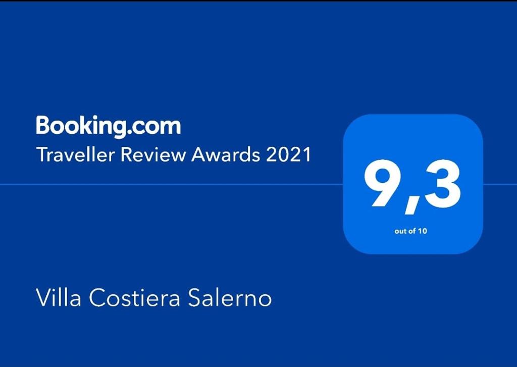 una schermata di un cellulare con una scatola blu di Villa Costiera Salerno a Salerno