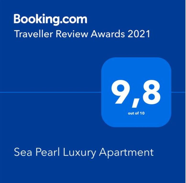 Certifikát, ocenenie alebo iný dokument vystavený v ubytovaní Sea Pearl Luxury Apartment