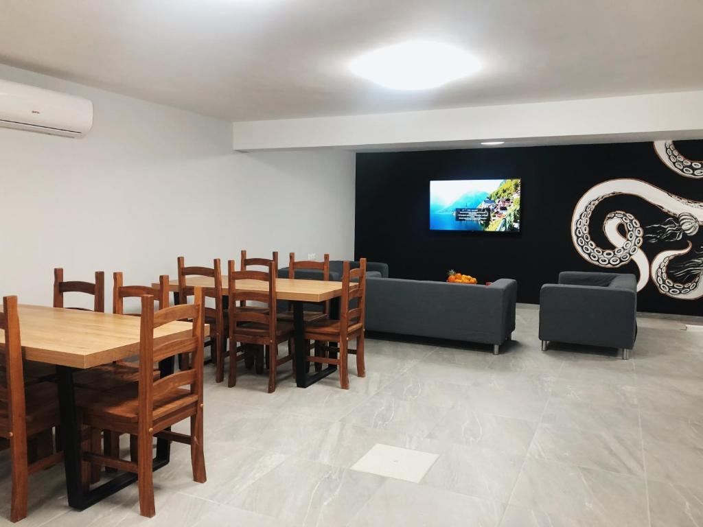 TV a/nebo společenská místnost v ubytování Villa 8 Islas