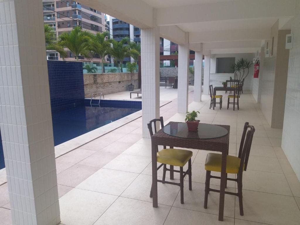  Flat Bella Vista em frente ao Mar