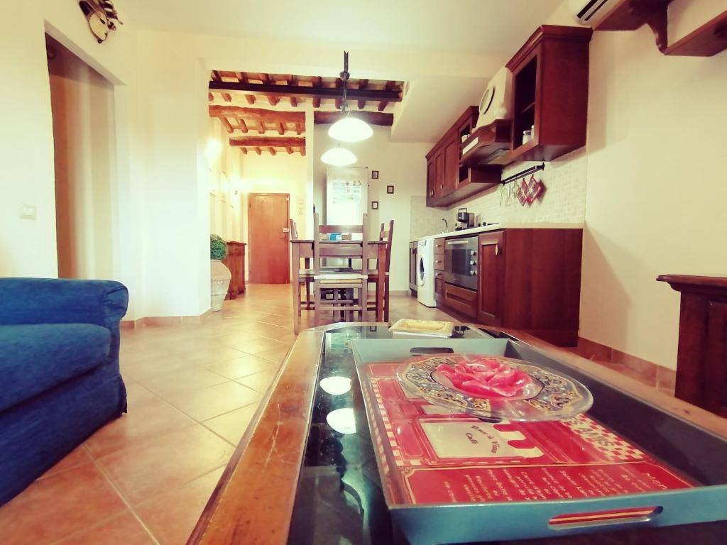 Kuchyň nebo kuchyňský kout v ubytování calloni franceschini home