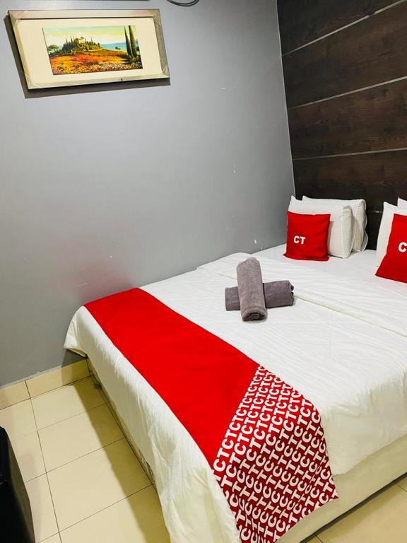 Postel nebo postele na pokoji v ubytování Ct Hotel