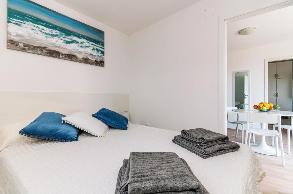 Posteľ alebo postele v izbe v ubytovaní Mobile home Damar1