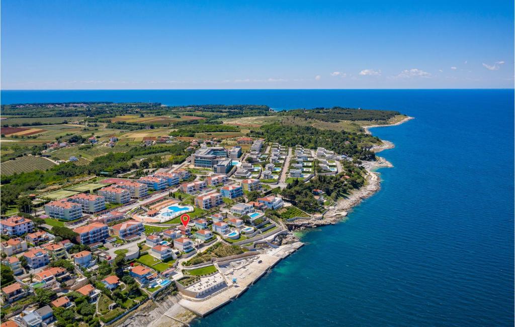 an aerial view of a resort next to the water at Awesome Home In Savudrija With Jacuzzi in Savudrija