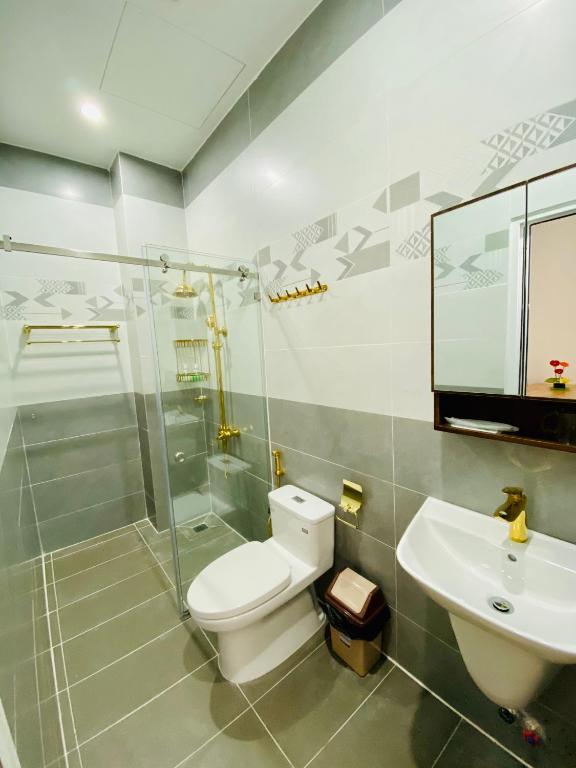 Koupelna v ubytování Mỹ Lan hotel