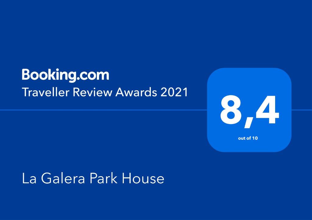 Certifikát, hodnocení, plakát nebo jiný dokument vystavený v ubytování La Galera Park House