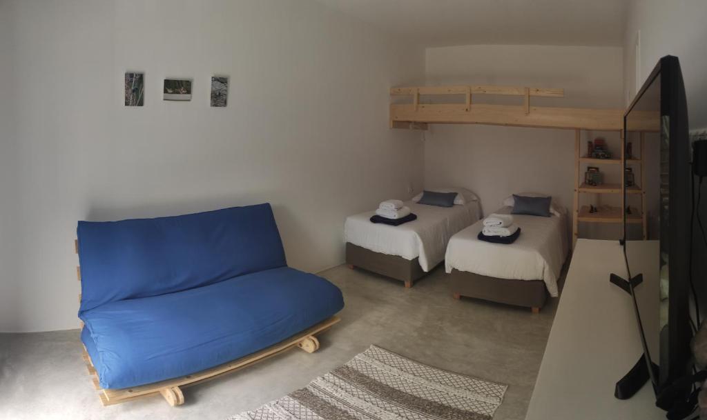 Postel nebo postele na pokoji v ubytování Galini Villas
