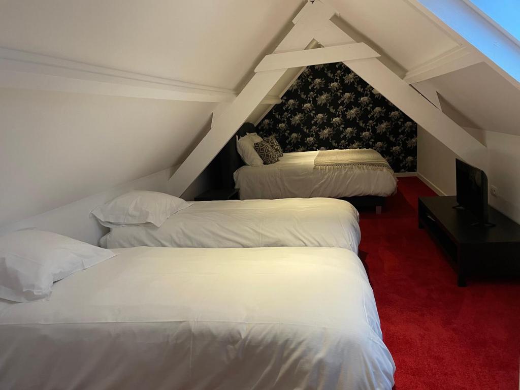 Postel nebo postele na pokoji v ubytování B&B Het Doctershoes