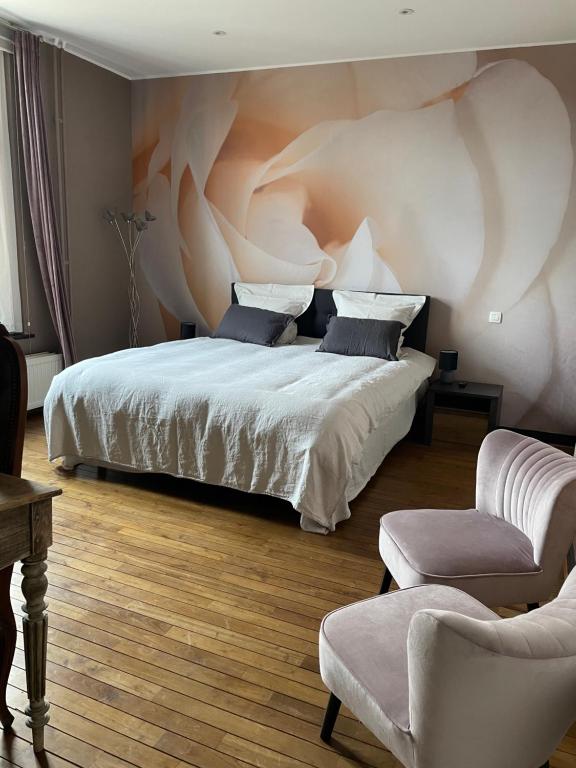 Postel nebo postele na pokoji v ubytování B&B Het Doctershoes