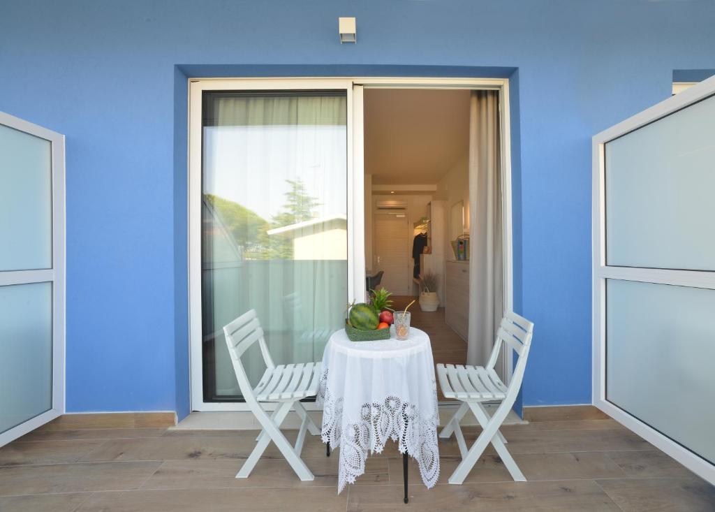 Balkón nebo terasa v ubytování Alla Pergola