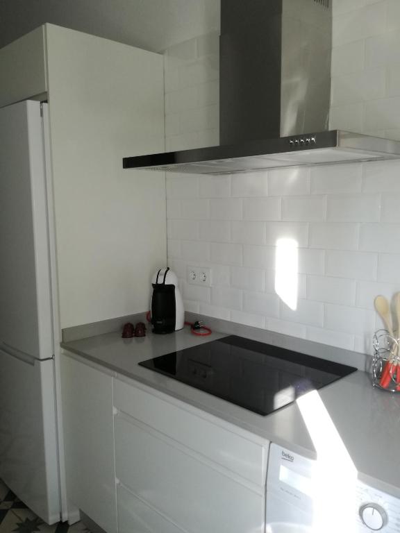 Kuchyň nebo kuchyňský kout v ubytování Apartamento Ara