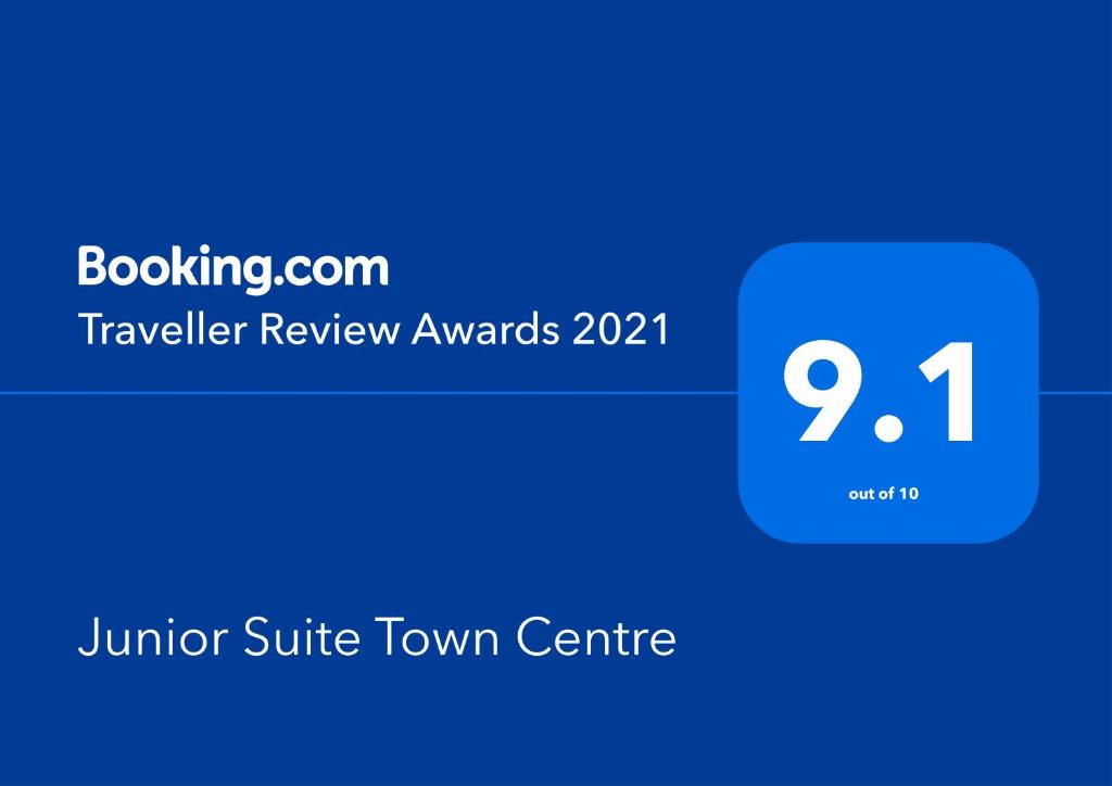 Certifikát, hodnocení, plakát nebo jiný dokument vystavený v ubytování Junior Suite Town Centre