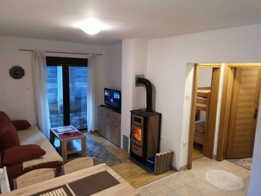 TV a/nebo společenská místnost v ubytování Apartman Hasen Vlašić