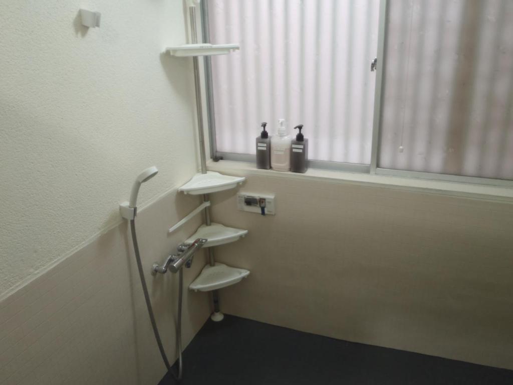 Koupelna v ubytování Mike's B&B Tokoname