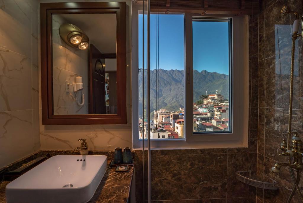 Koupelna v ubytování Sapa Horizon Hotel