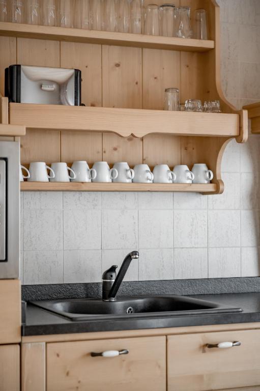 Kuchyňa alebo kuchynka v ubytovaní Apartment Torri di Seefeld