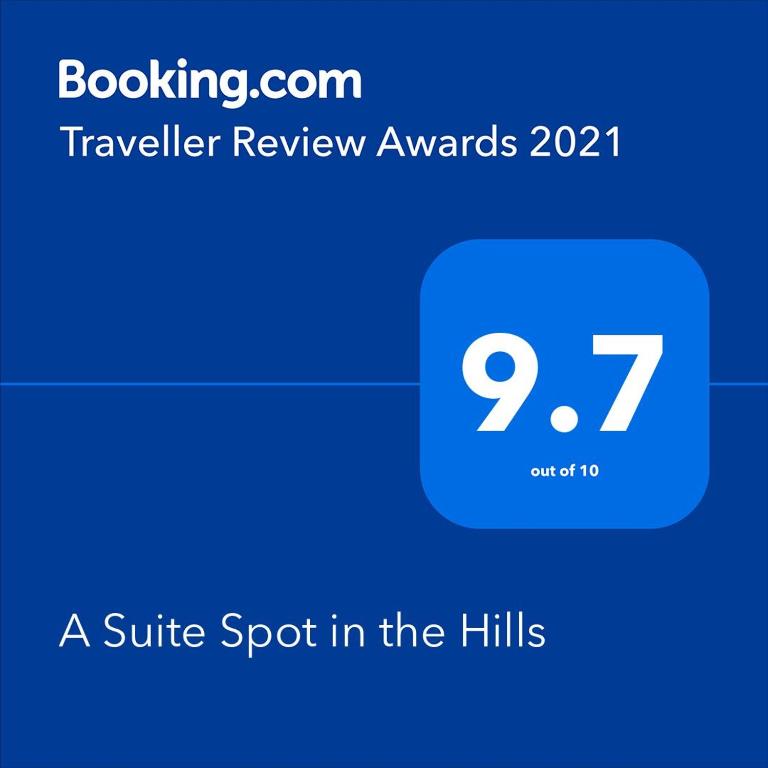 Certifikát, hodnocení, plakát nebo jiný dokument vystavený v ubytování A Suite Spot in the Hills