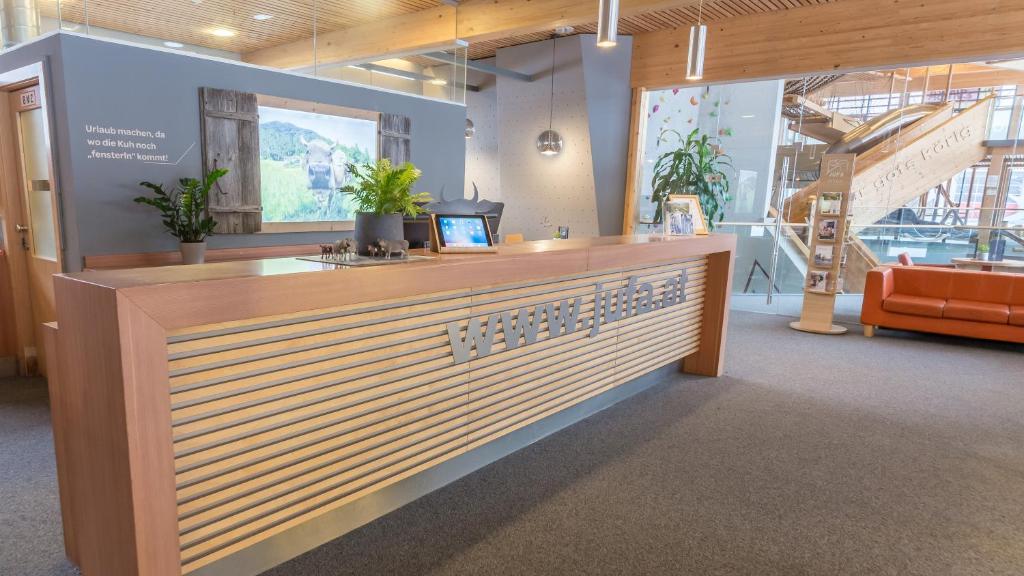 Vstupní hala nebo recepce v ubytování JUFA Hotel Montafon
