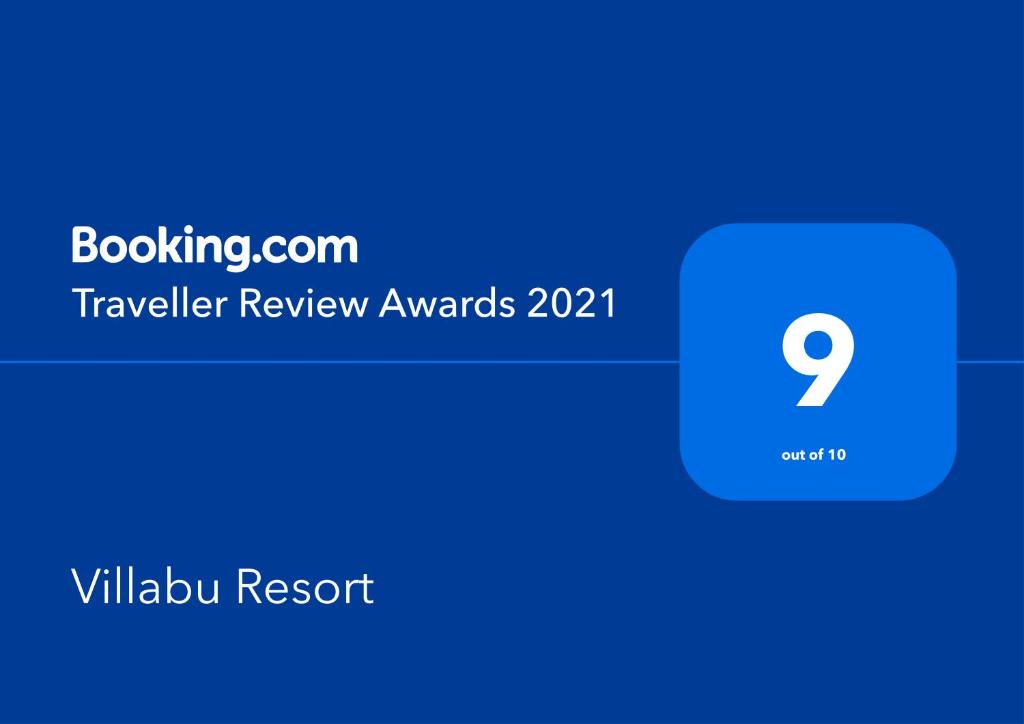 Certifikát, hodnocení, plakát nebo jiný dokument vystavený v ubytování Villabu Resort