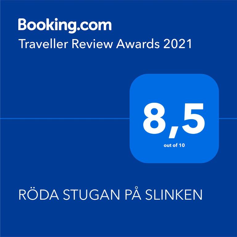 Certifikát, hodnocení, plakát nebo jiný dokument vystavený v ubytování RÖDA STUGAN PÅ SLINKEN