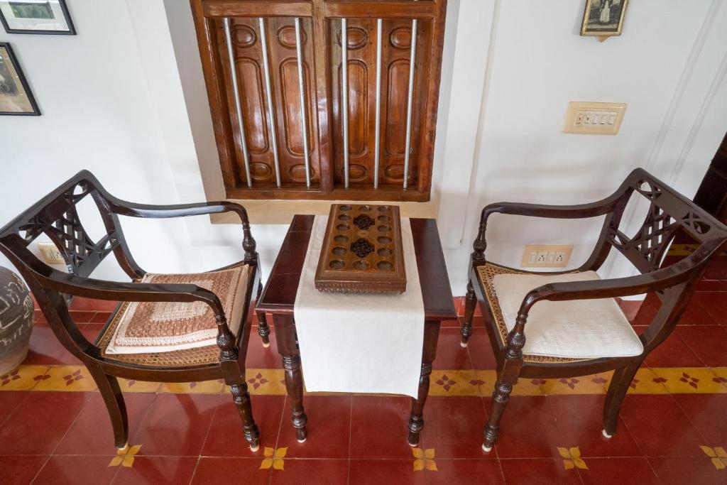 Posezení v ubytování The Bangala Chettinad