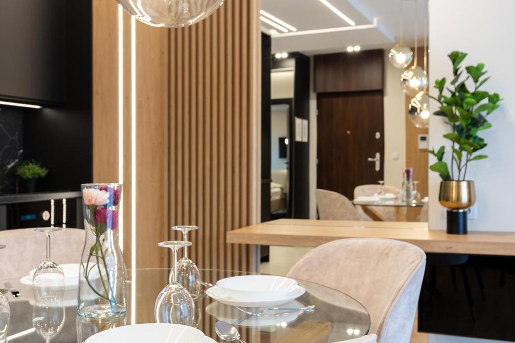 Posezení v ubytování GA Luxury Apartments G20