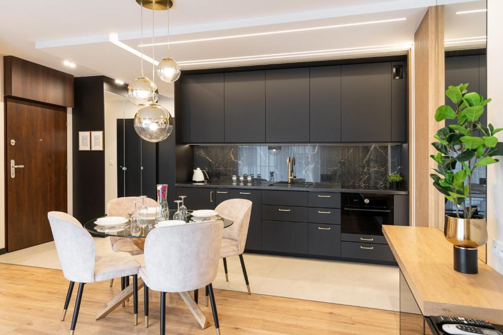 Kuchyň nebo kuchyňský kout v ubytování GA Luxury Apartments G20