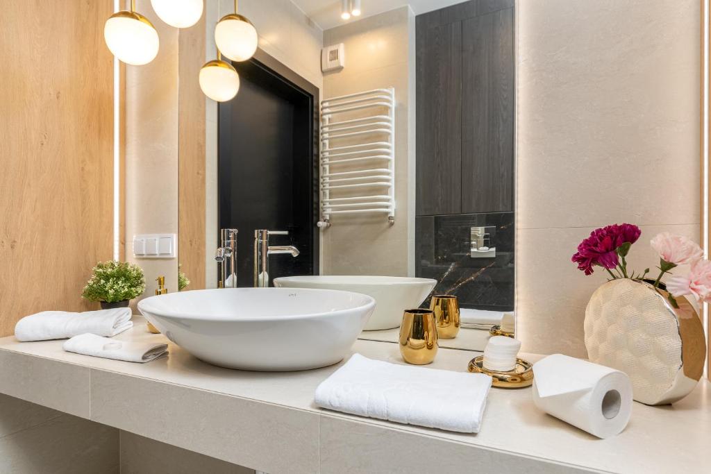 Koupelna v ubytování GA Luxury Apartments G20