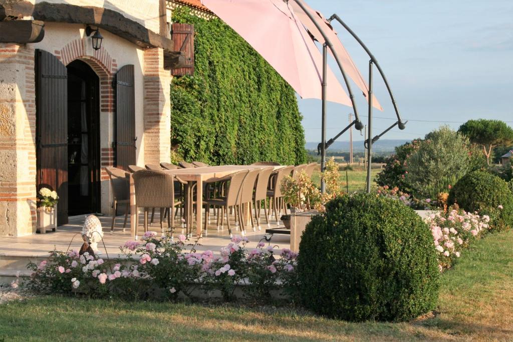 Zahrada ubytování Chambres Rozies Dunes