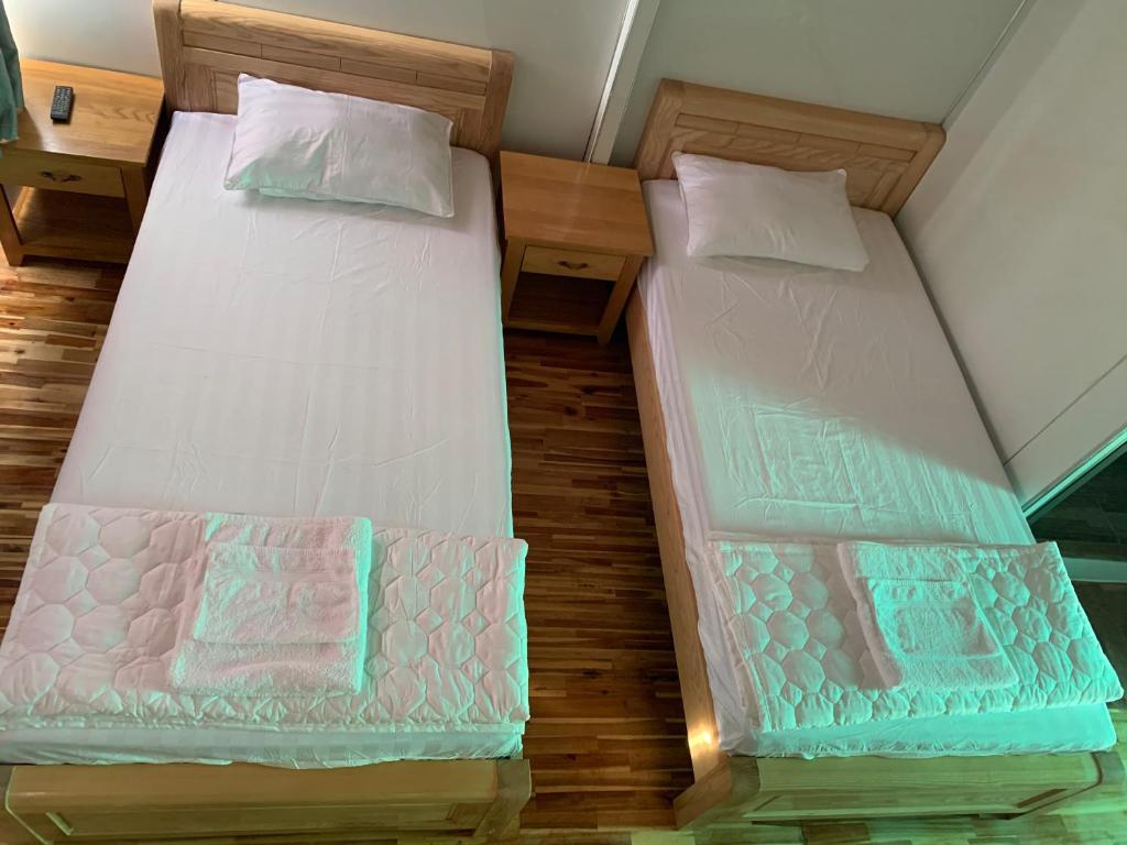 Postel nebo postele na pokoji v ubytování Mobile Home Ho Tram Pristine Beach