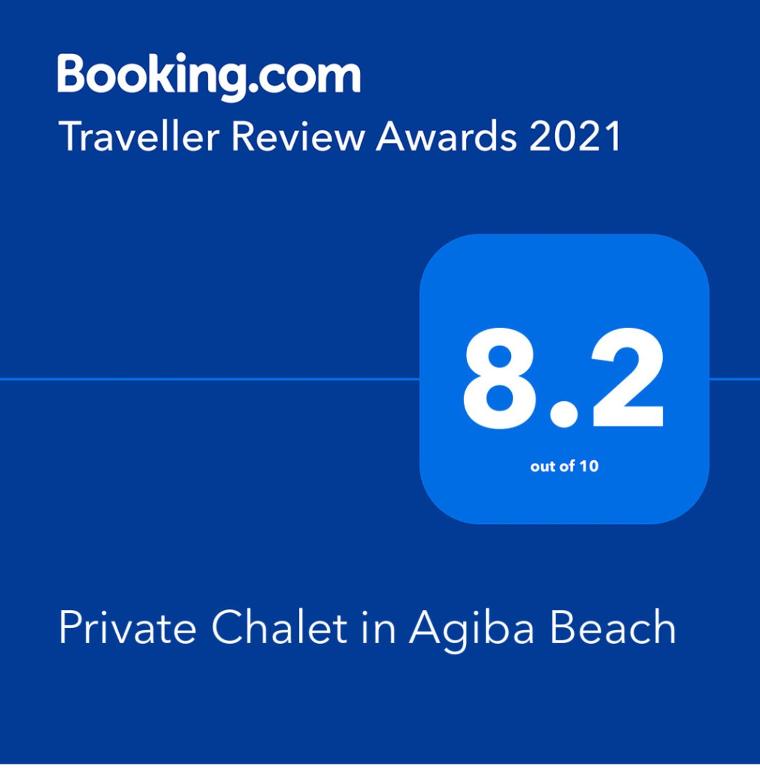 Certifikát, hodnocení, plakát nebo jiný dokument vystavený v ubytování Private Villa in Agiba Beach