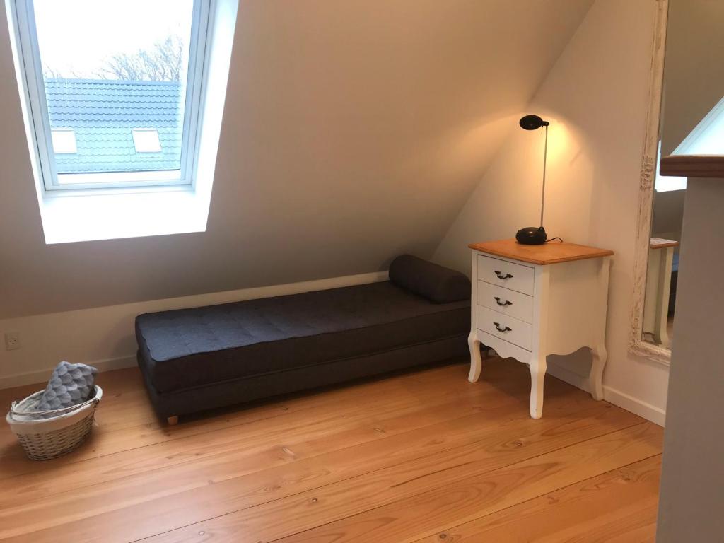 Posezení v ubytování Strandsegård Ferielejlighed