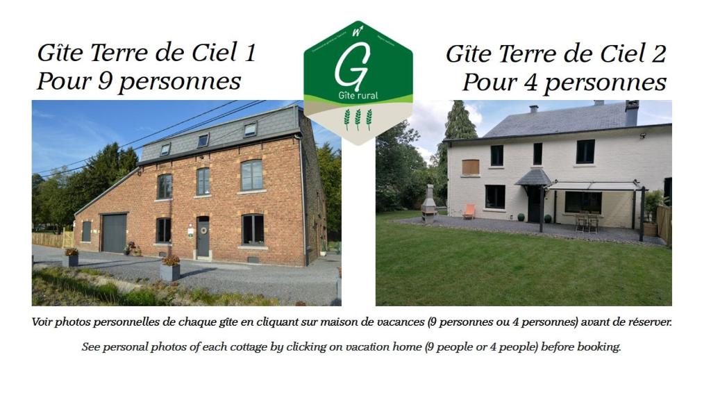 Certifikát, hodnocení, plakát nebo jiný dokument vystavený v ubytování Gite Terre de ciel