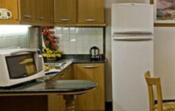 Kuchyň nebo kuchyňský kout v ubytování Savoy Suites Noida
