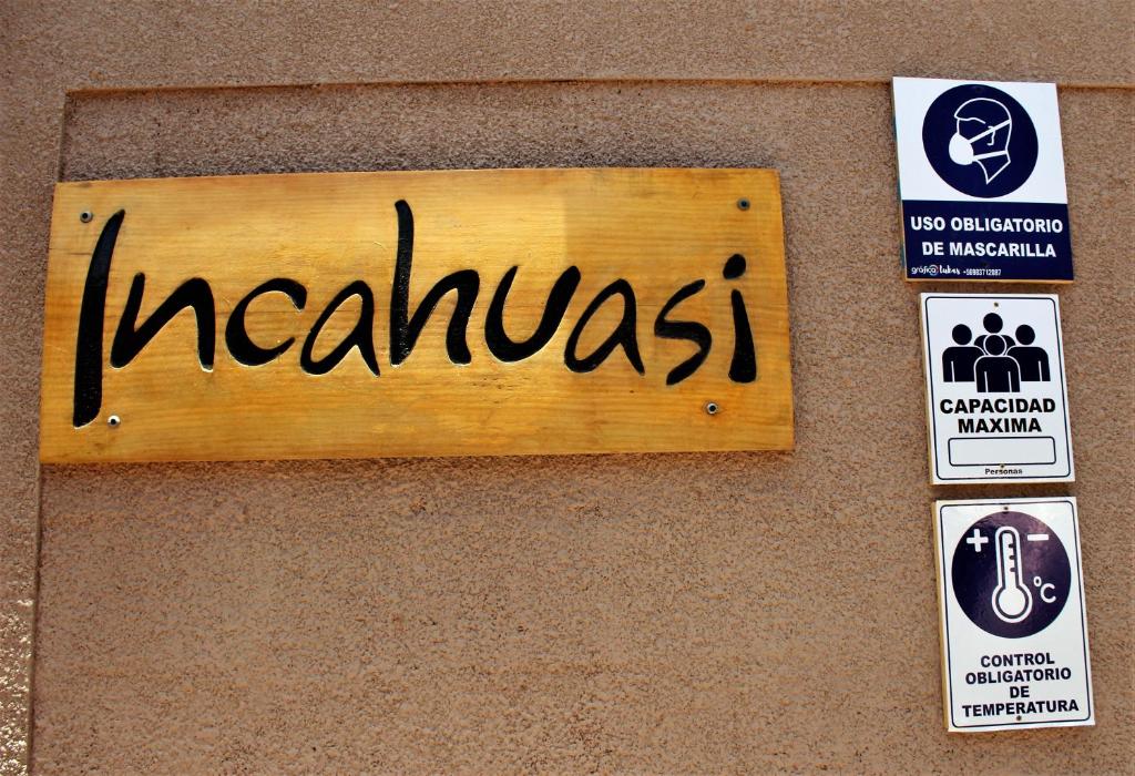 Certifikát, hodnocení, plakát nebo jiný dokument vystavený v ubytování Incahuasi Travelodge