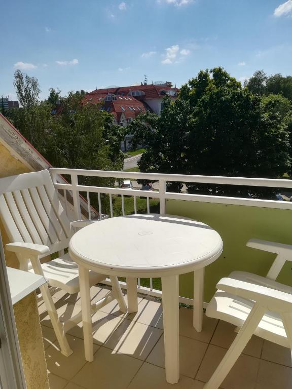 Balkon lub taras w obiekcie Borisz Apartman Zalakaros