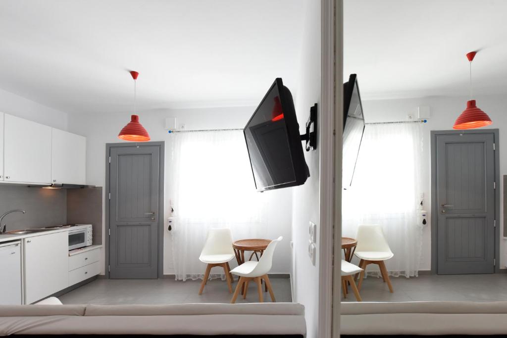 Kuchyň nebo kuchyňský kout v ubytování Tsakanos Home