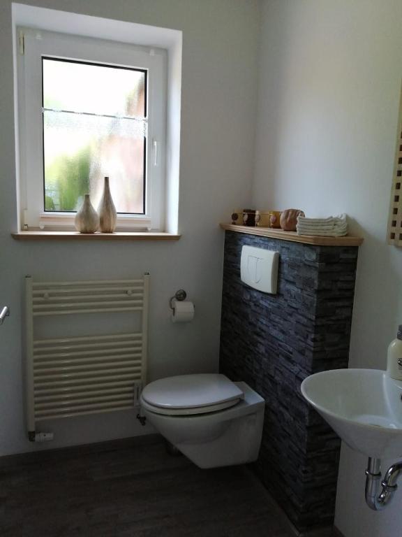 Koupelna v ubytování Ferienwohnung Zeit für uns