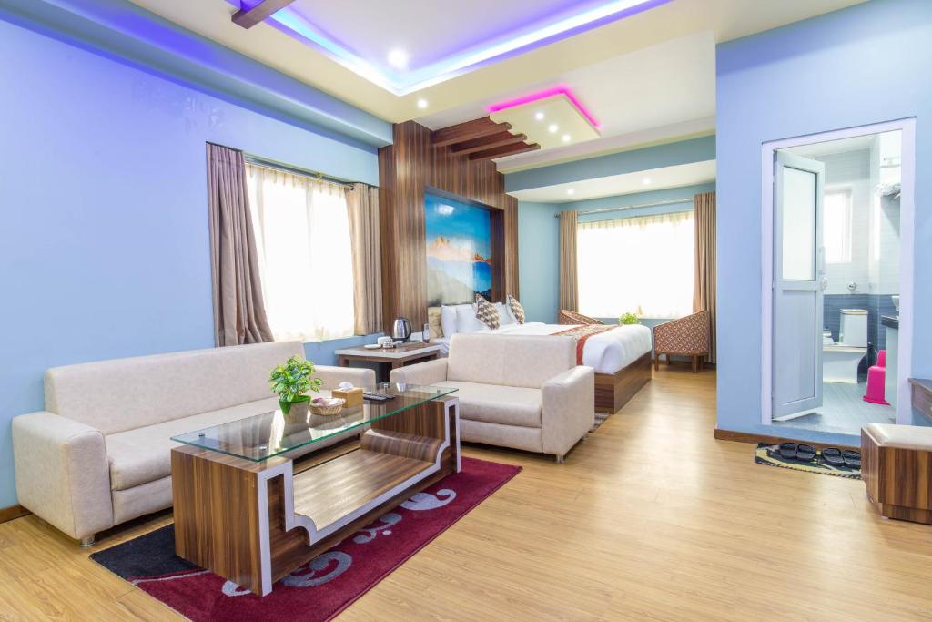 Area soggiorno di Siddhartha Hotel Grand City