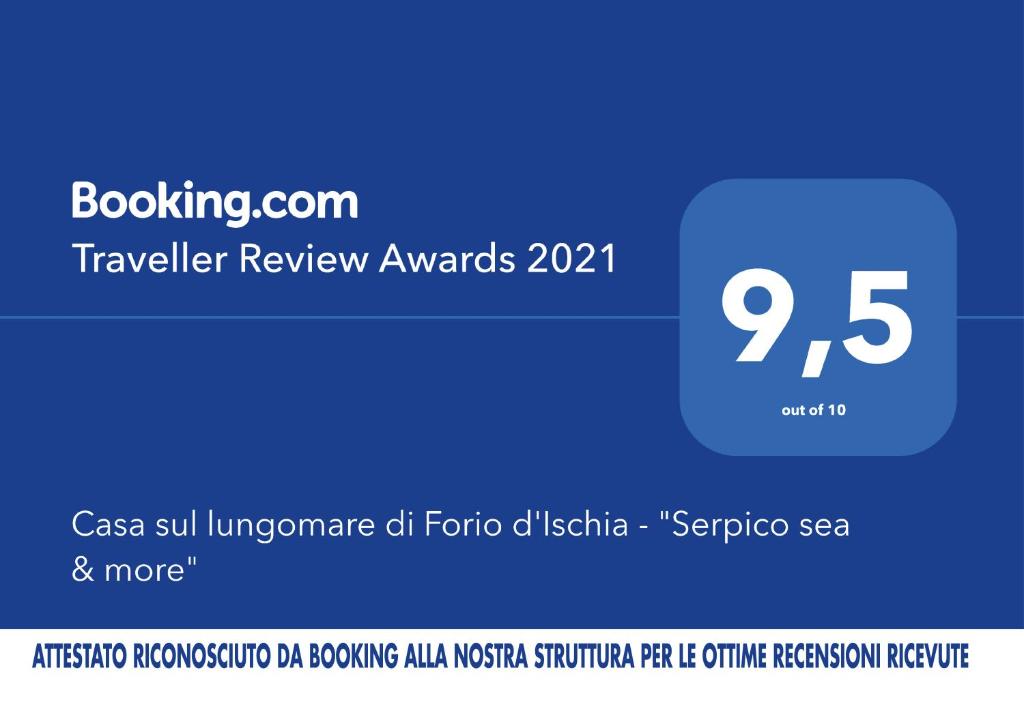 Certifikát, hodnocení, plakát nebo jiný dokument vystavený v ubytování Casa sul lungomare di Forio d'Ischia - "Serpico sea & more"