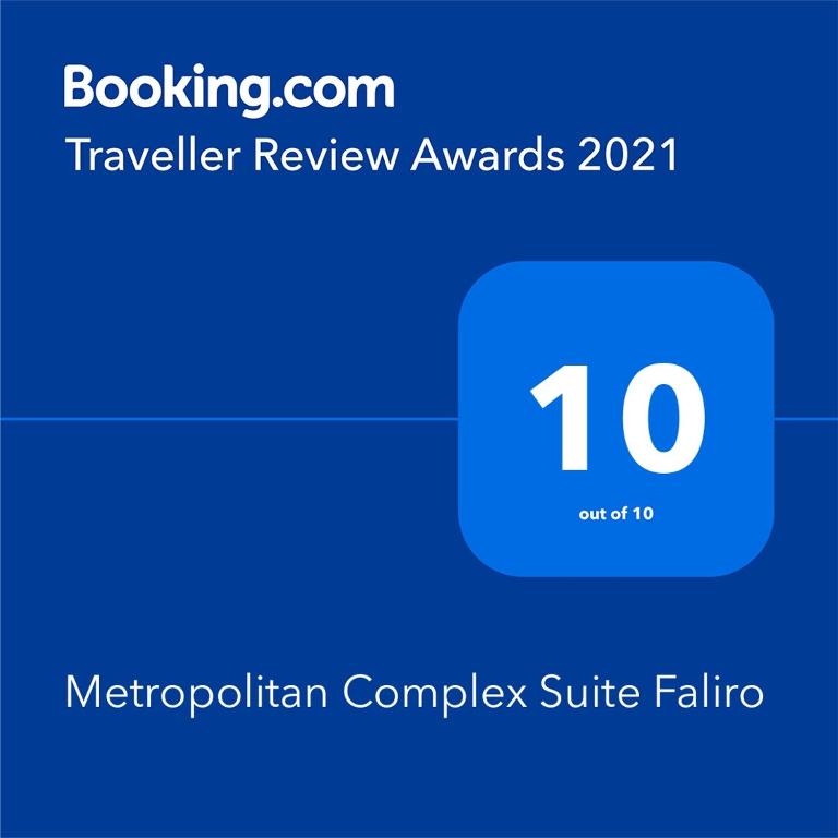 Certifikát, hodnocení, plakát nebo jiný dokument vystavený v ubytování Metropolitan Complex Suite 2@faliro