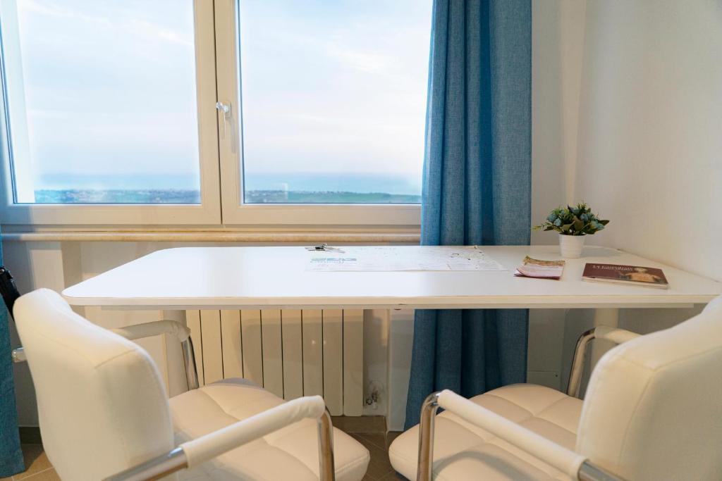 Nespecifikovaný výhled na moře nebo výhled na moře při pohledu z penzionu