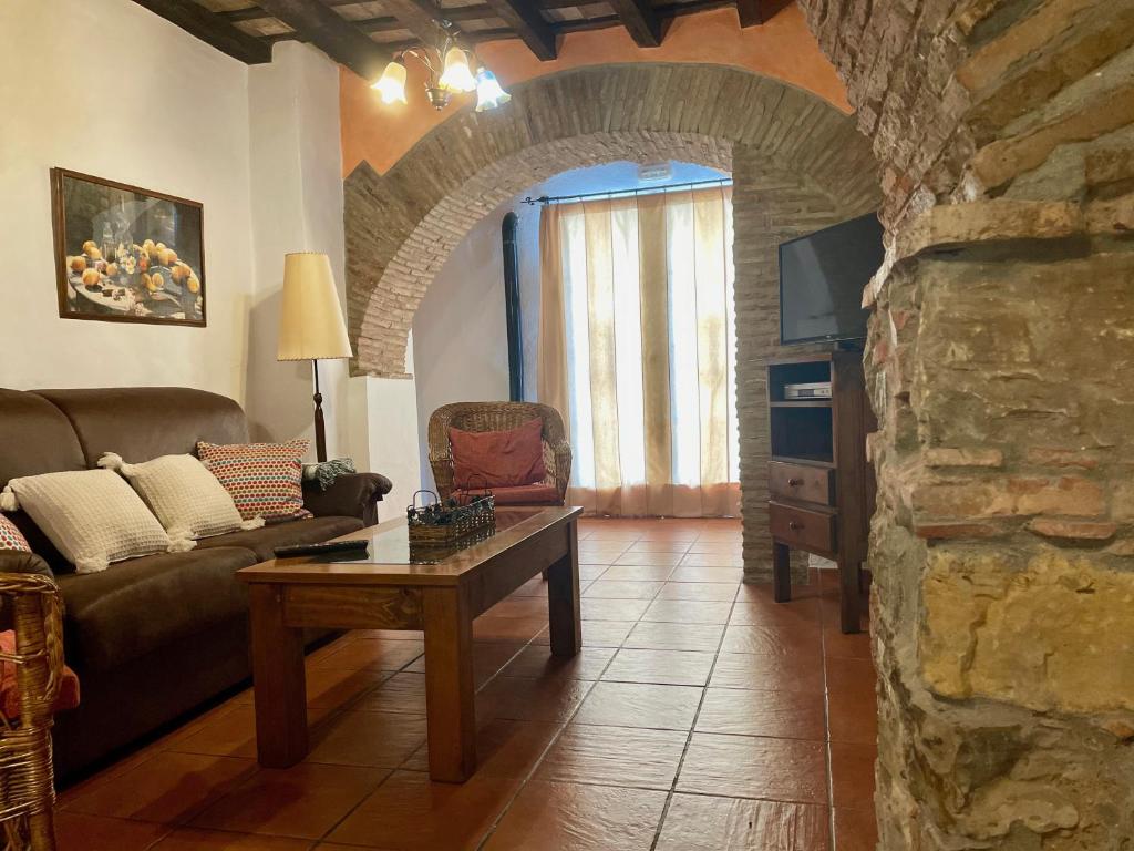 Część wypoczynkowa w obiekcie Casa Rural El Zaguán
