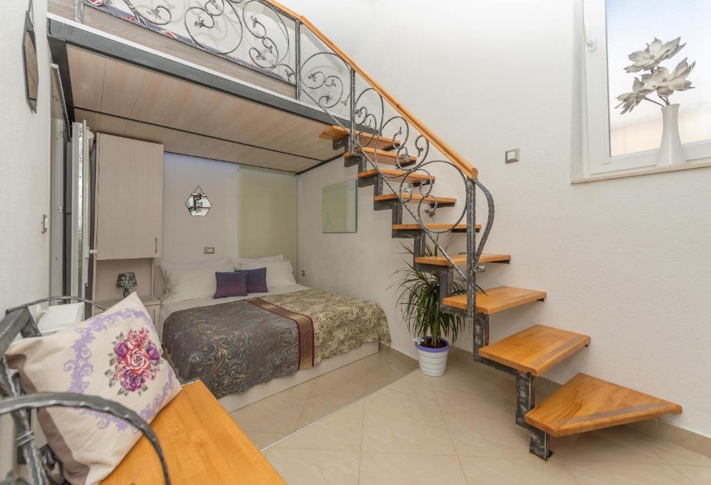 Postel nebo postele na pokoji v ubytování Premium Center Apartments