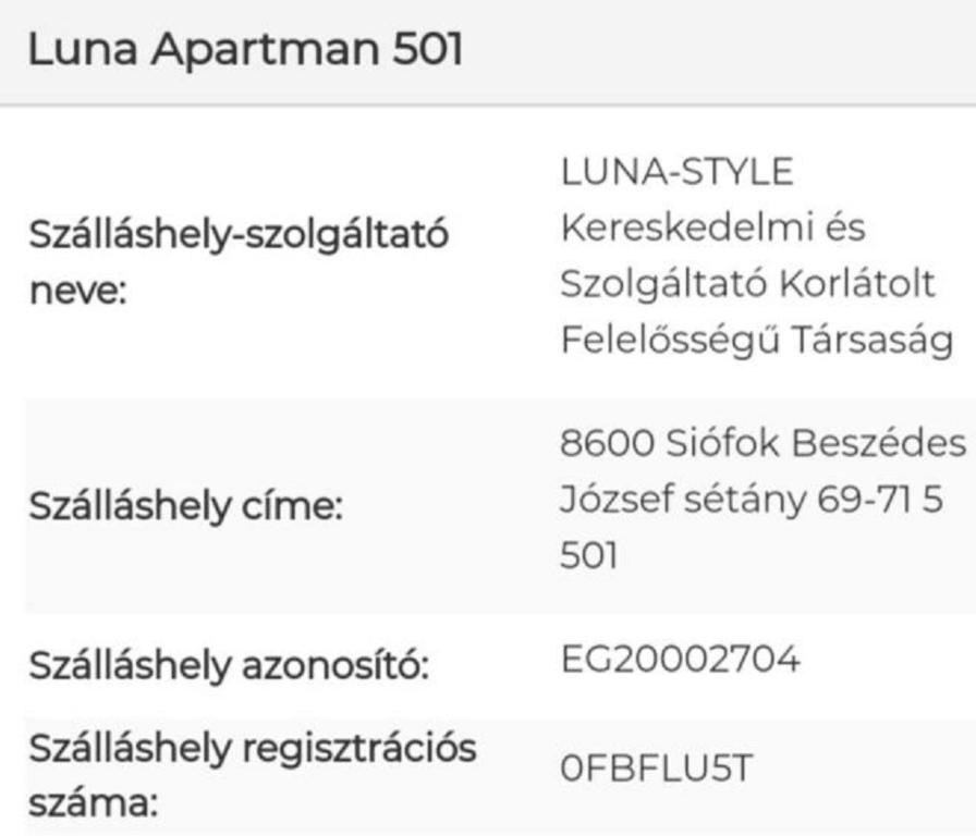 Fotografia z galérie ubytovania Luna Apartman501 v Siófoku