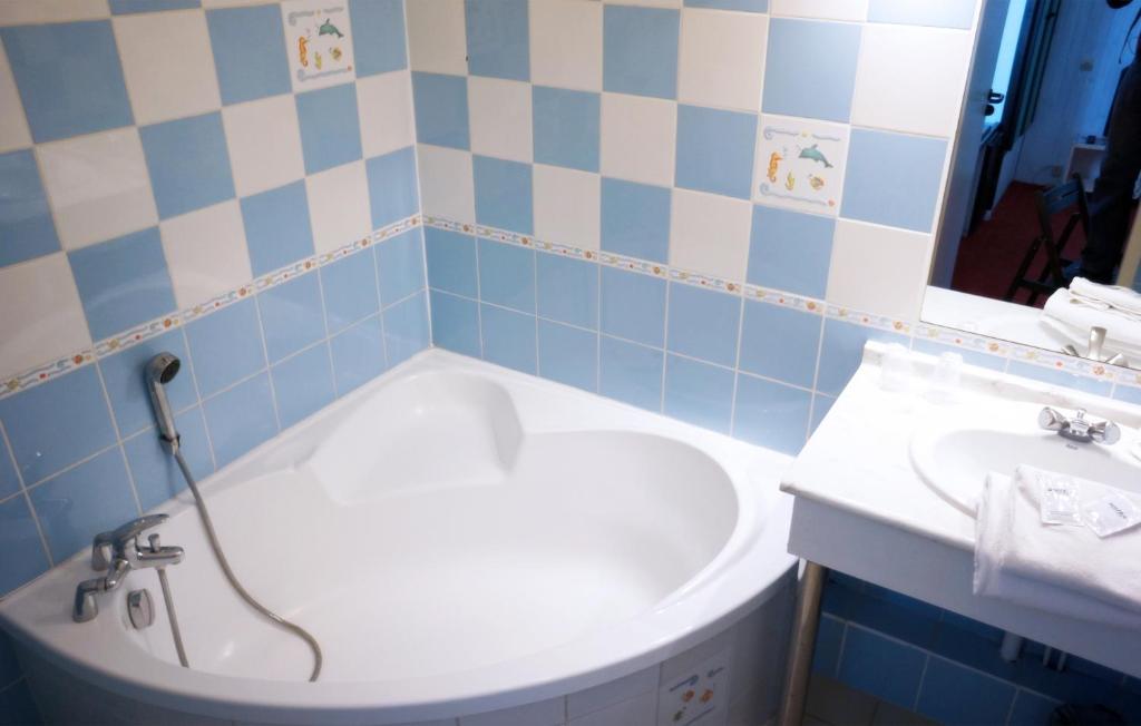 Koupelna v ubytování Hotel Atlantide
