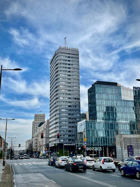 Výhľad na mesto Varšava alebo výhľad na mesto priamo z apartmánu